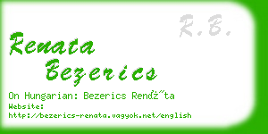 renata bezerics business card